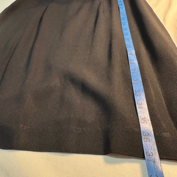 J.R. Nites Size 10 Black Velvet Bodice Dress 90s Minimal Midi Formal - Picture 5 of 8